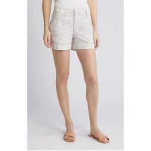 Wit & Wisdom 'Ab'Solution Print Patch Pocket High Waist Twill Shorts Size 2‎ NWT